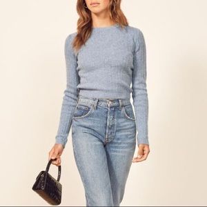 Reformation Cropped Cashmere Crew